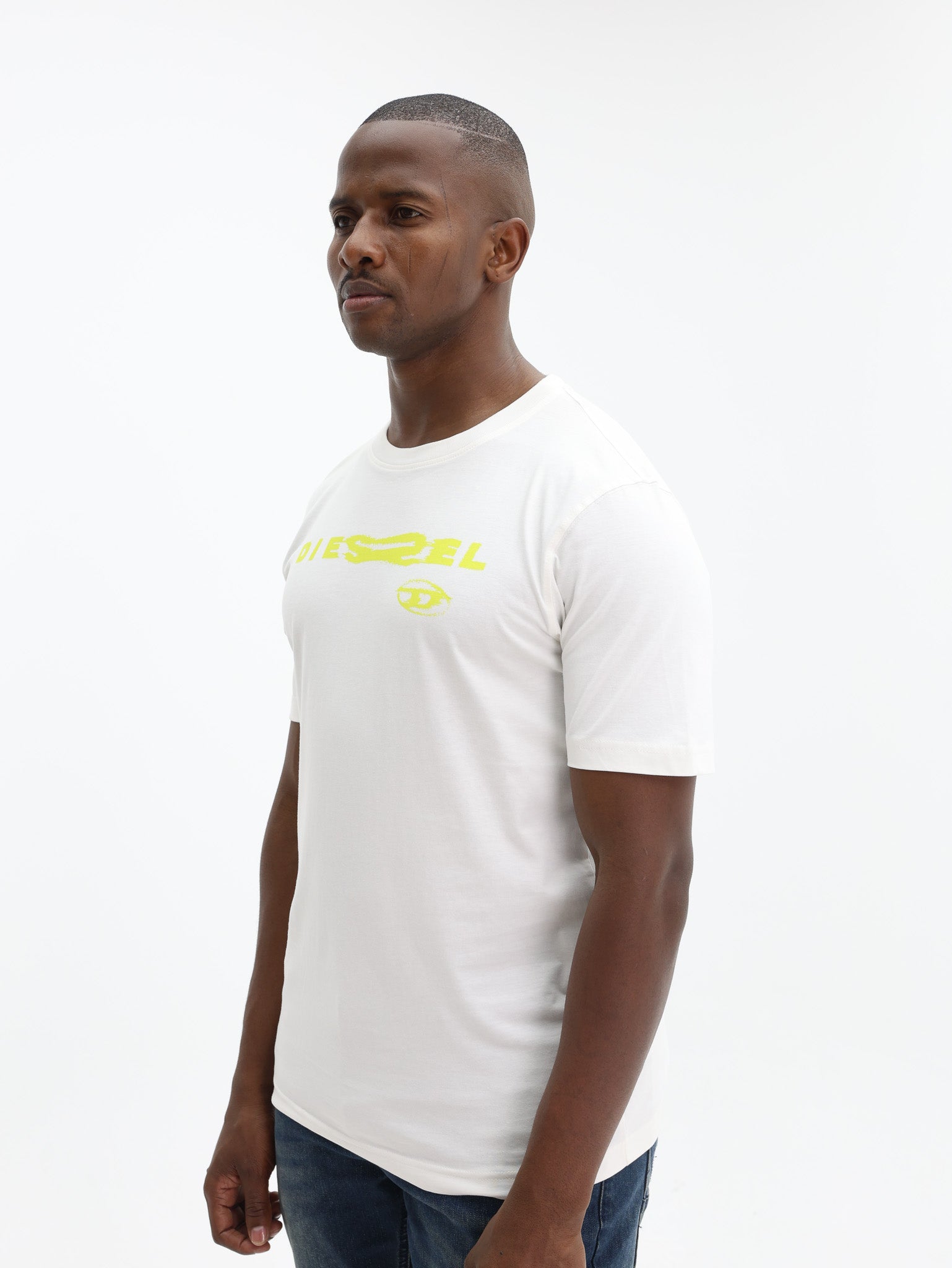Diesel T-Shirt T-Just Chest Logo White